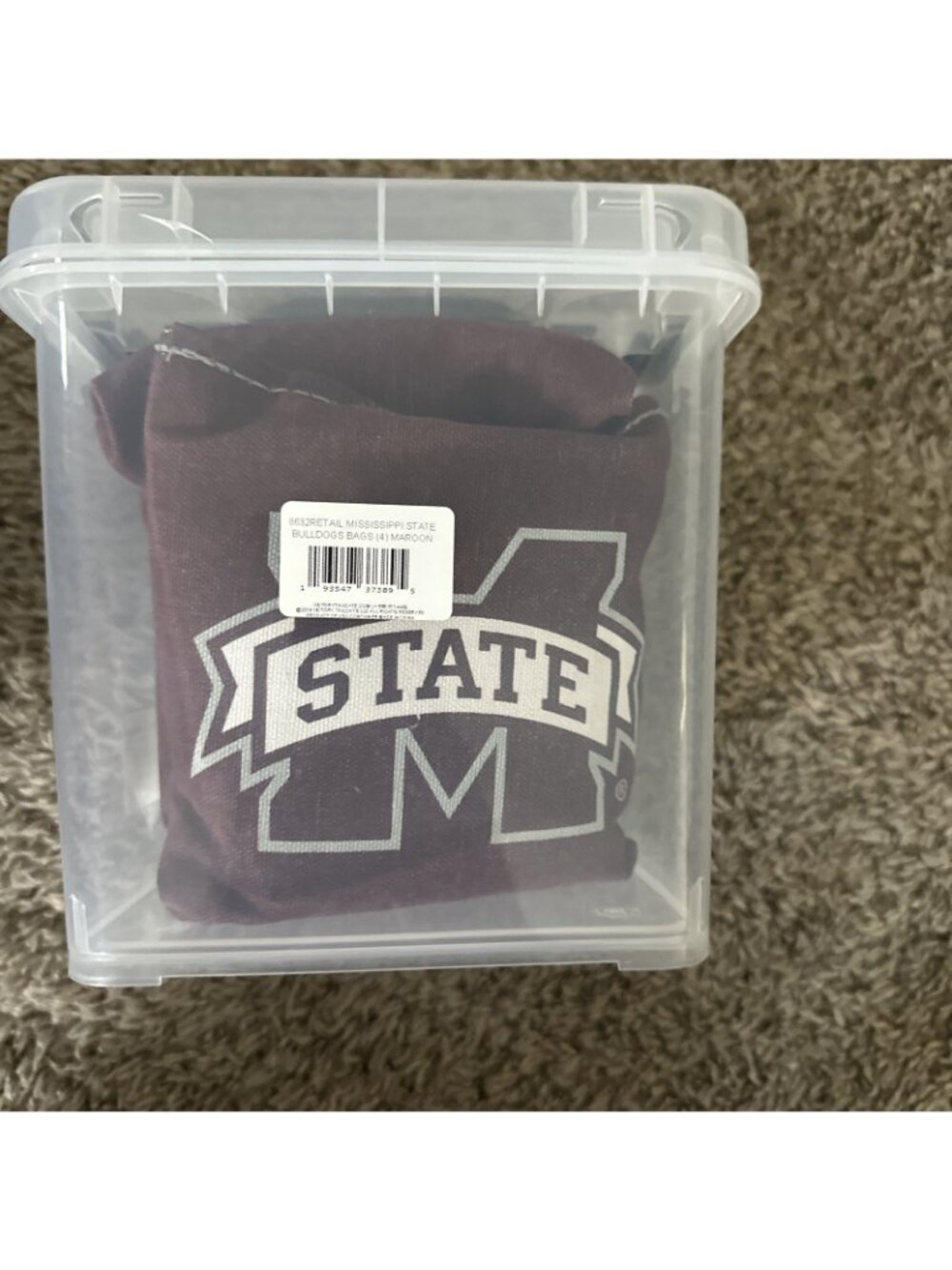 Mississippi State Bulldogs Cornhole Bean Bags 4 ACA Regulation Corn Shot Toss - Picture 4 of 6